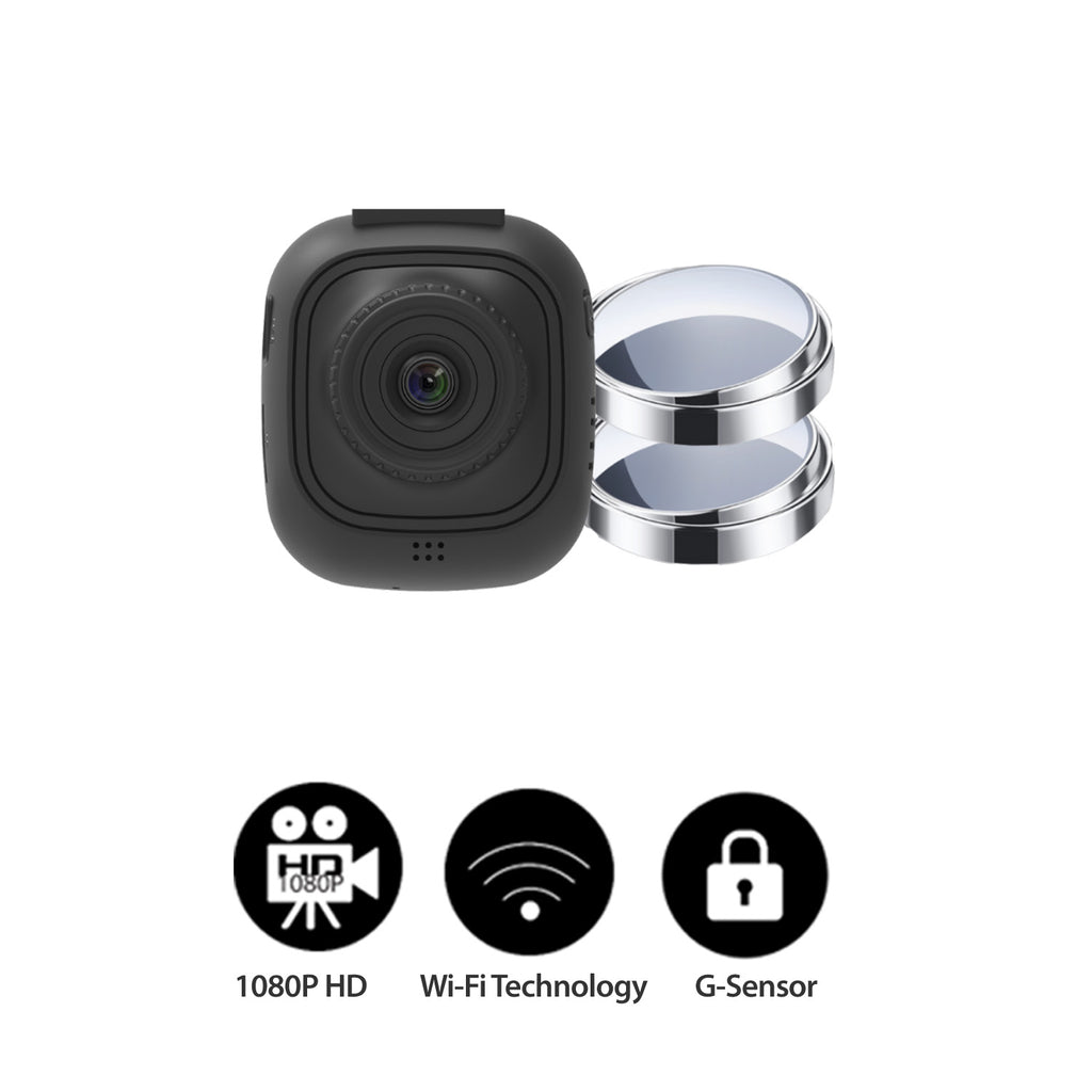 GekoGear Orbit 132 Full HD Dash Camera with Blind Spot Mirrors