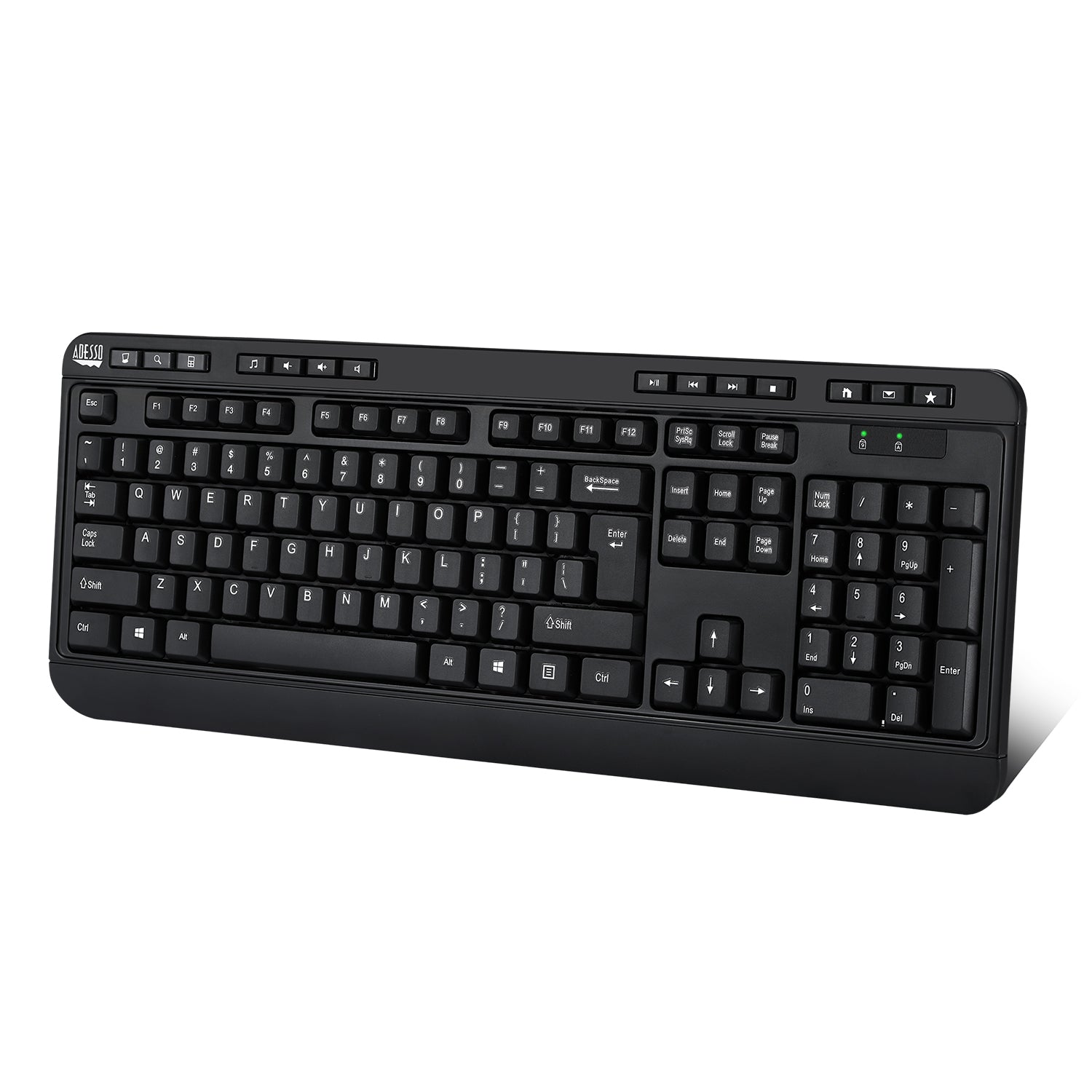 Adesso WKB-1320CB Antimicrobial Desktop Keyboard & Mouse Combo