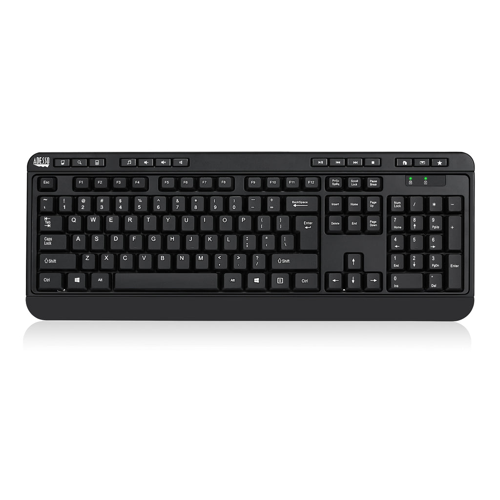 Adesso WKB-1320CB Antimicrobial Desktop Keyboard & Mouse Combo