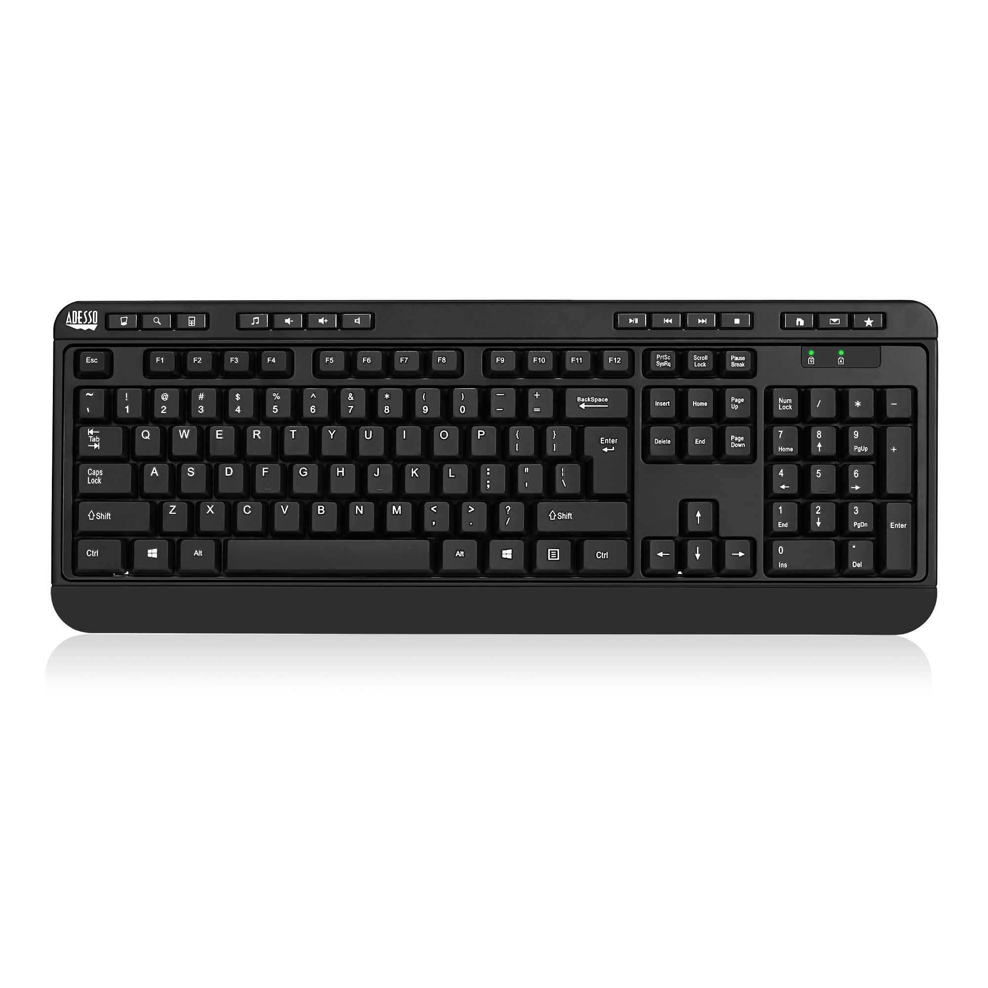 Adesso WKB-1320CB Antimicrobial Desktop Keyboard & Mouse Combo
