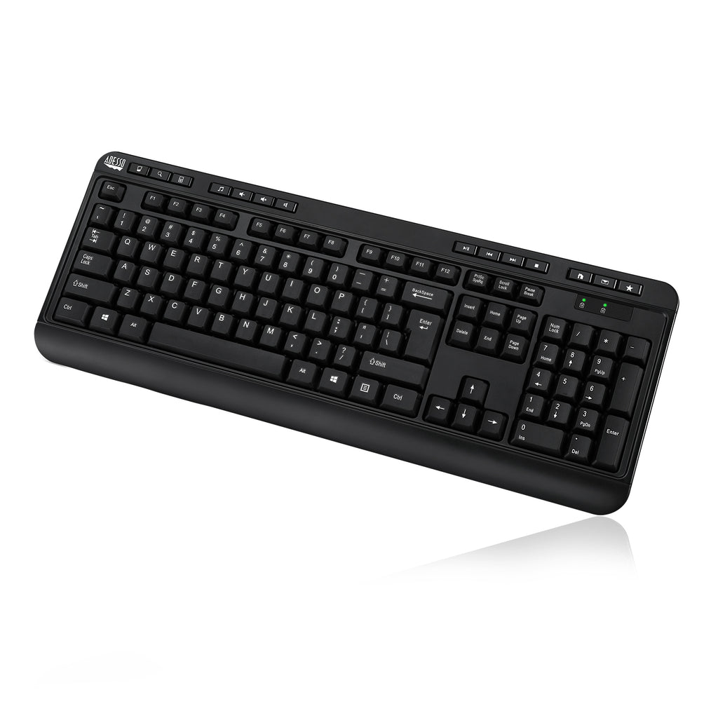 Adesso WKB-1320CB Antimicrobial Desktop Keyboard & Mouse Combo