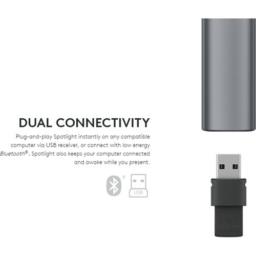 Logitech Spotlight Wireless Presentation Remote - Slate