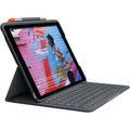 Logitech Slim Folio Bluetooth Keyboard Case for iPad 10.2" (7th, 8th & 9th Gen) – Graphite