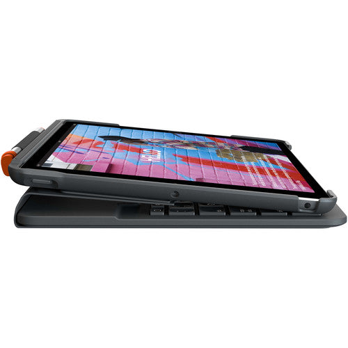 Logitech Slim Folio Bluetooth Keyboard Case for iPad 10.2" (7th, 8th & 9th Gen) – Graphite