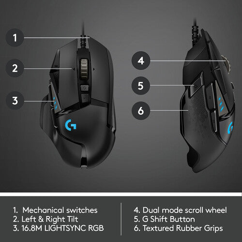 Logitech G502 HERO Wired Gaming Mouse