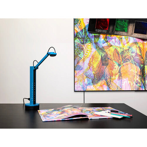 IPEVO VZ-X Wireless, HDMI & USB 8MP Document Camera with EZCast Dongle (Blue)