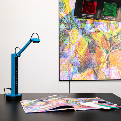 IPEVO VZ-X Wireless, HDMI & USB 8MP Document Camera with EZCast Dongle (Blue)