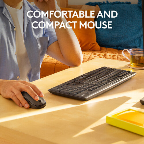 Logitech MK295 Silent Wireless Keyboard & Mouse Combo - Graphite