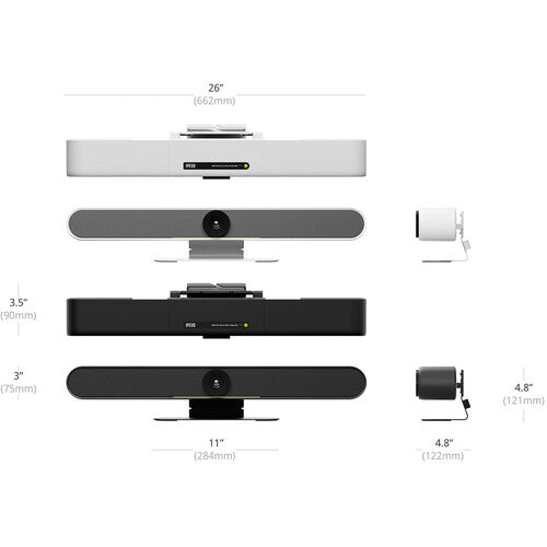IPEVO VC-B4K UHD 4K All-in-One Video Bar (White)