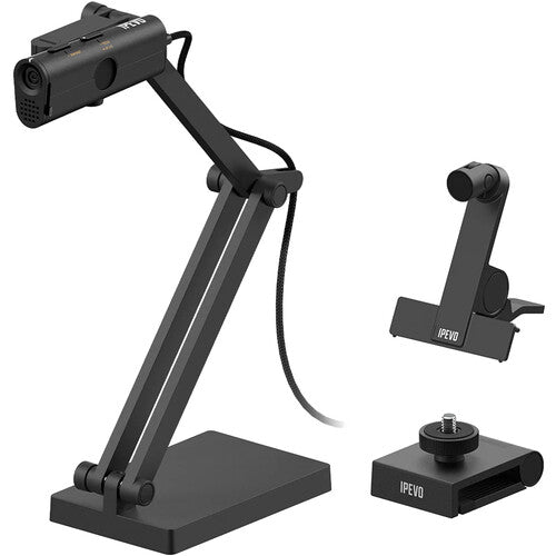 IPEVO P2V ULTRA 4K USB Object Camera Full Pack with Stand & Clamp