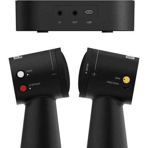 IPEVO QUARTET Wireless Conference Speakerphone Bundle with 4 VOCAL Speakerphones & HUB