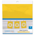FLUX Craft Plastic Acrylic Sheets Yellow 12" x 12" - 4 Pack (.025")