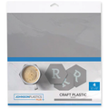 FLUX Craft Plastic Acrylic Sheets 12" x 12" Silver – 4 Pack (.025")
