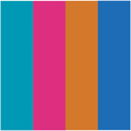 FLUX Summer Collection Craft Plastic Acrylic Sheets 12" x 12" (4-Pack, .025")