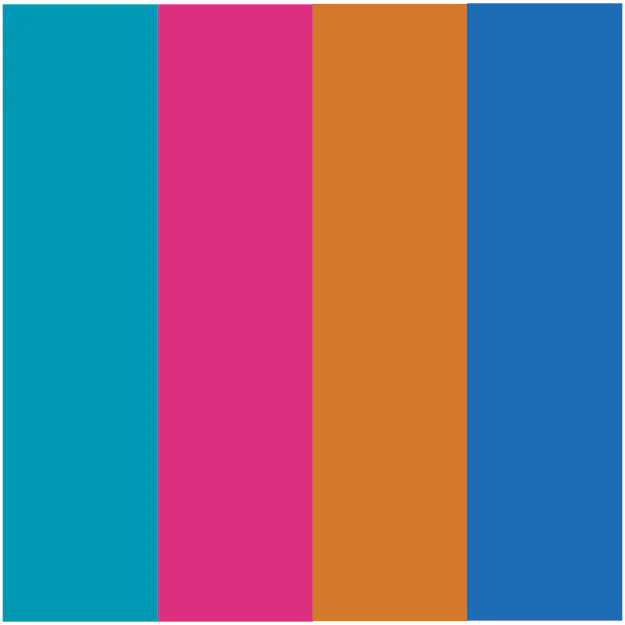 FLUX Summer Collection Craft Plastic Acrylic Sheets 12" x 12" (4-Pack, .025")
