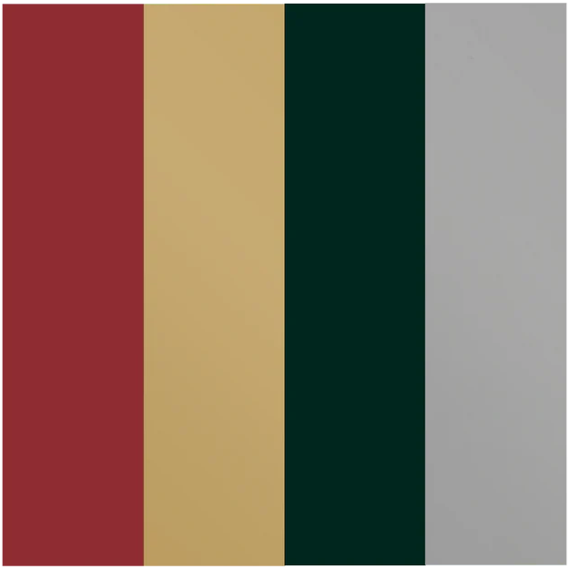 FLUX Holiday Craft Plastic Acrylic Sheets Pack, 12" x 12", .025", 4-Pack