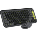 Logitech POP Icon Wireless Keyboard & Mouse Combo – Graphite/Green