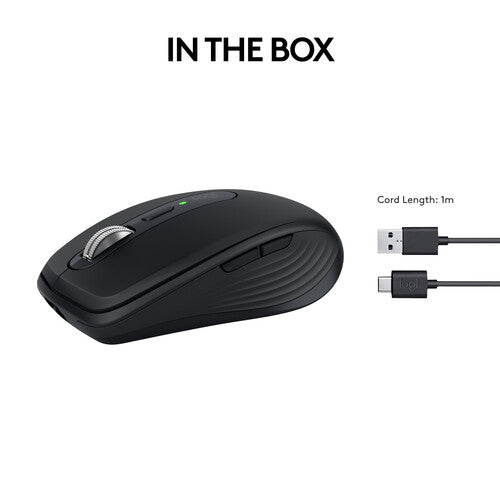 Logitech MX Anywhere 3S Compact Performance Wireless Mouse - Black