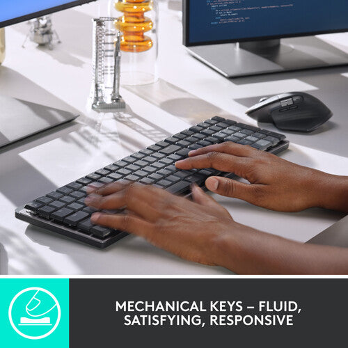 Logitech MX Mechanical Wireless Illuminated Full-Size Keyboard (Tactile Quiet Switches)