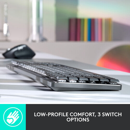 Logitech MX Mechanical Wireless Illuminated Full-Size Keyboard (Tactile Quiet Switches)