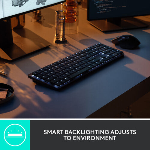Logitech MX Mechanical Wireless Illuminated Full-Size Keyboard (Tactile Quiet Switches)