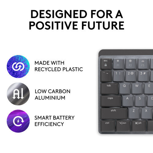 Logitech MX Mechanical Wireless Illuminated Full-Size Keyboard (Tactile Quiet Switches)