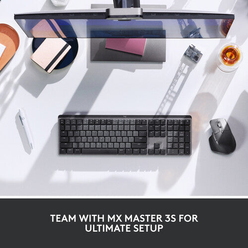 Logitech MX Mechanical Wireless Illuminated Full-Size Keyboard (Tactile Quiet Switches)