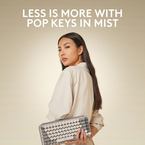 Logitech POP Keys Bluetooth Wireless Mechanical Keyboard – Mist