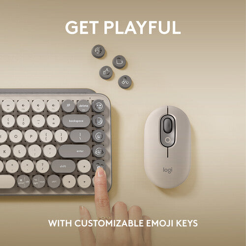 Logitech POP Keys Bluetooth Wireless Mechanical Keyboard – Mist