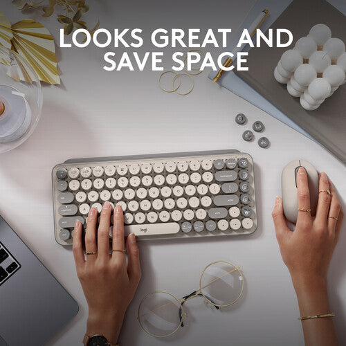 Logitech POP Keys Bluetooth Wireless Mechanical Keyboard – Mist
