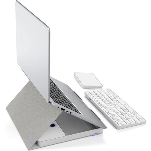 Logitech Casa Pop-Up Desk Wireless Workspace Kit with Laptop Stand – Nordic Calm