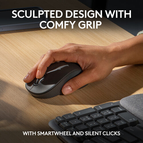 Logitech MK670 Wave Keys Wireless Ergonomic Keyboard & Mouse Combo - Black