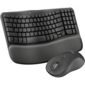 Logitech MK670 Wave Keys Wireless Ergonomic Keyboard & Mouse Combo - Black