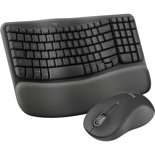 Logitech MK670 Wave Keys Wireless Ergonomic Keyboard & Mouse Combo - Black