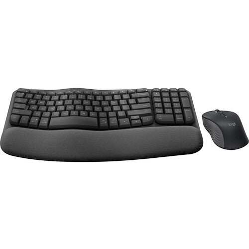 Logitech MK670 Wave Keys Wireless Ergonomic Keyboard & Mouse Combo - Black