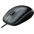 Logitech B100 Optical USB Wired Mouse – Black