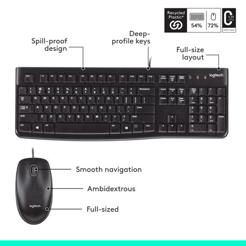 Logitech MK120 USB Keyboard and Mouse Combo