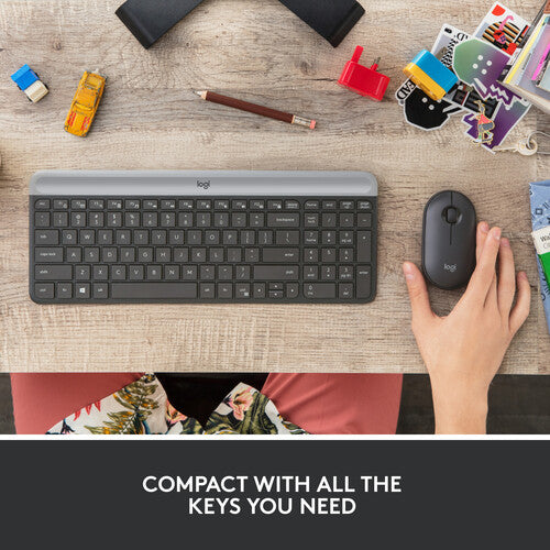 Logitech MK470 Slim Wireless Keyboard and Mouse Combo – Graphite