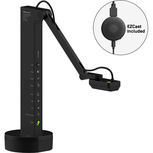 IPEVO VZ-X Ultra 13MP Wireless HDMI & USB Document Camera with 4K Wireless Display Receiver