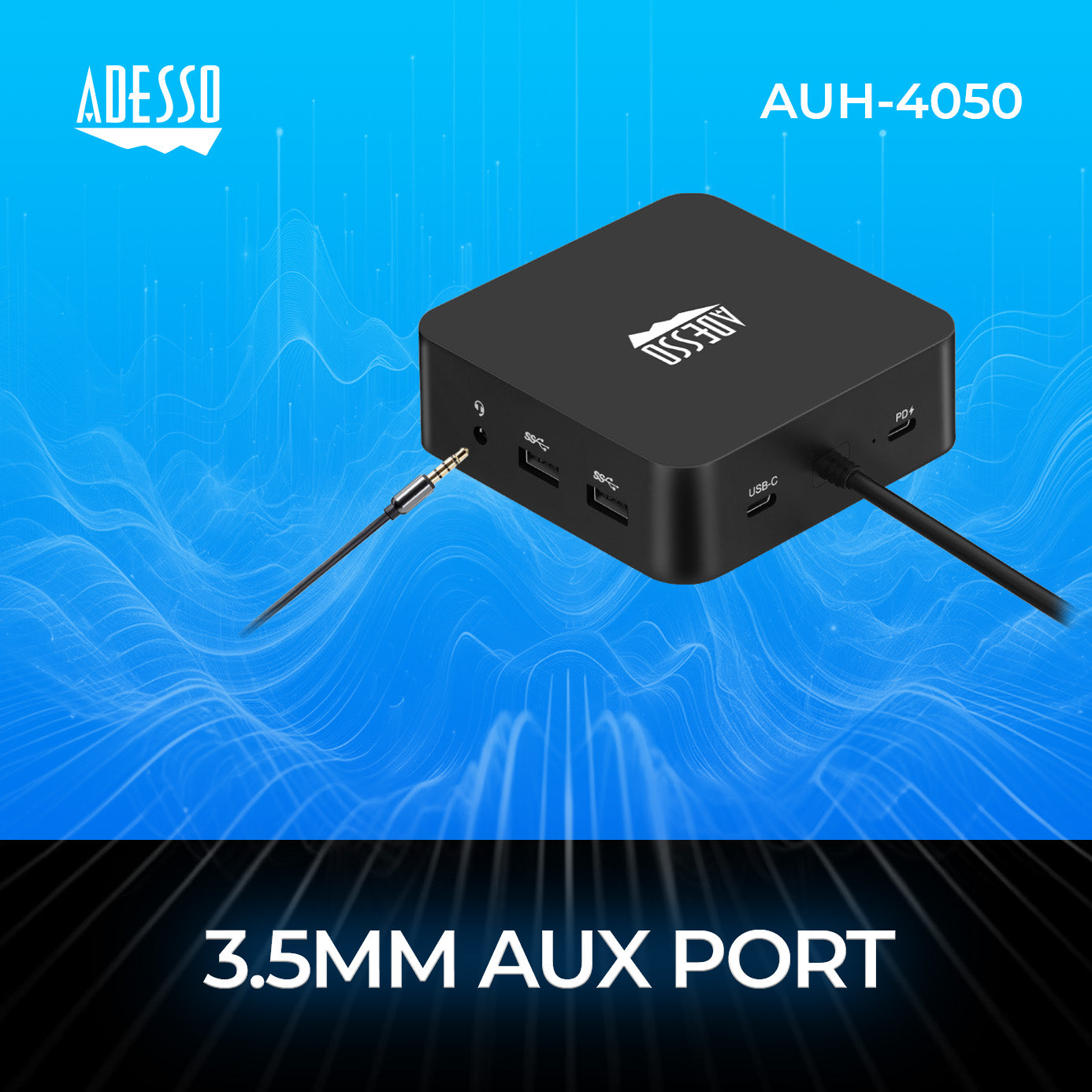 Adesso AUH-4050 10-in-1 USB-C Docking Station for Classrooms