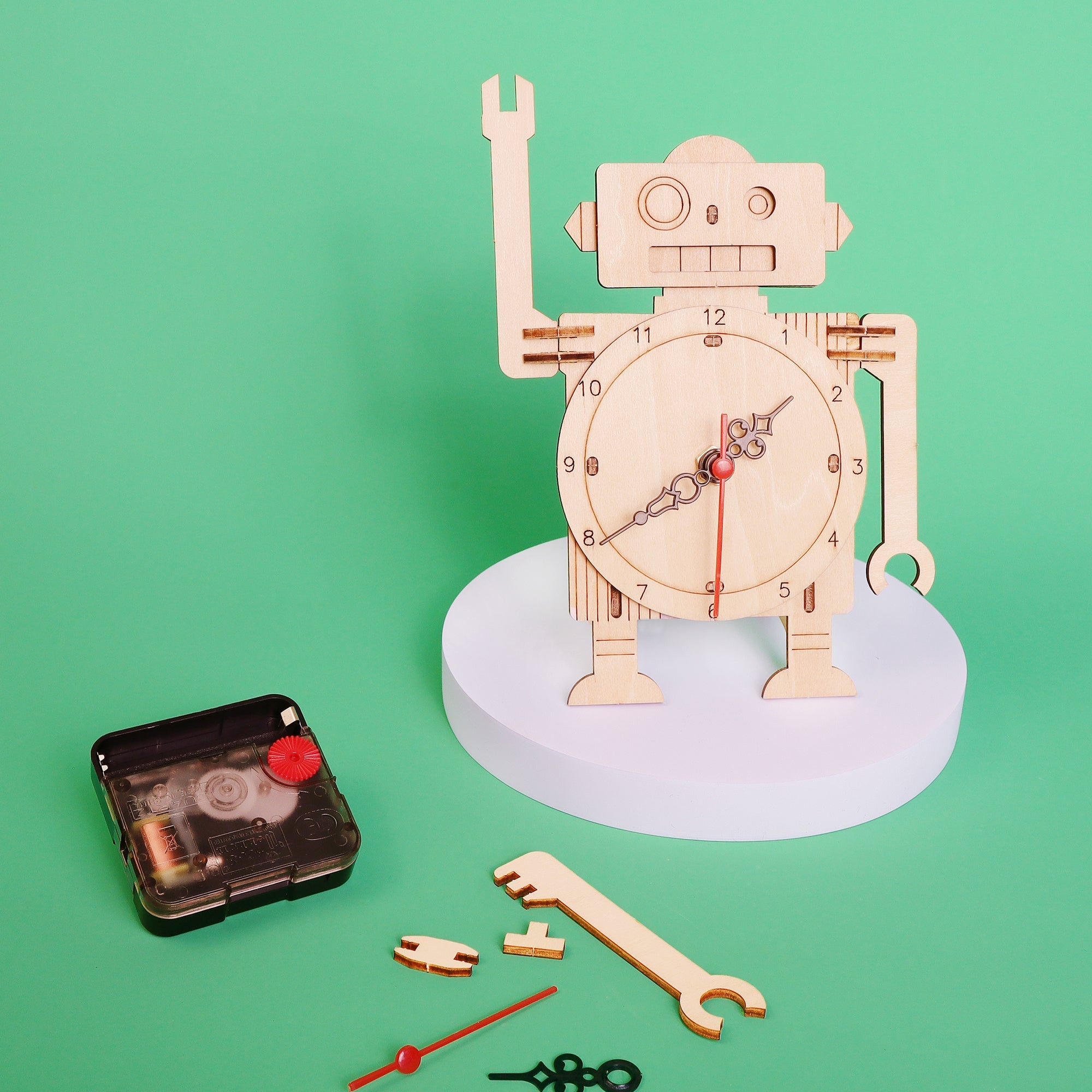 Build Your Own Robot Clock DIY Kit – STEM Engineering &amp; Maker Project