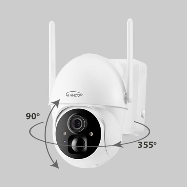 Gyration Cyberview 3020 3MP Solar-Powered Pan Tilt WiFi Security Camera