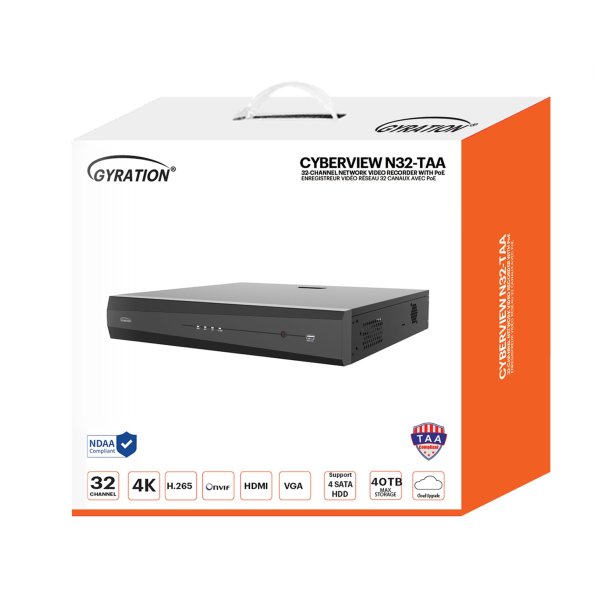 Gyration 32-Channel NVR (TAA Compliant)