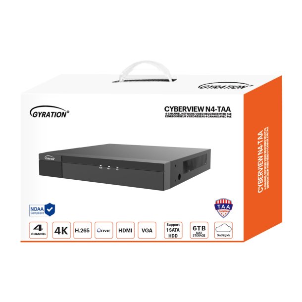 Gyration 4-Channel NVR (TAA Compliant)