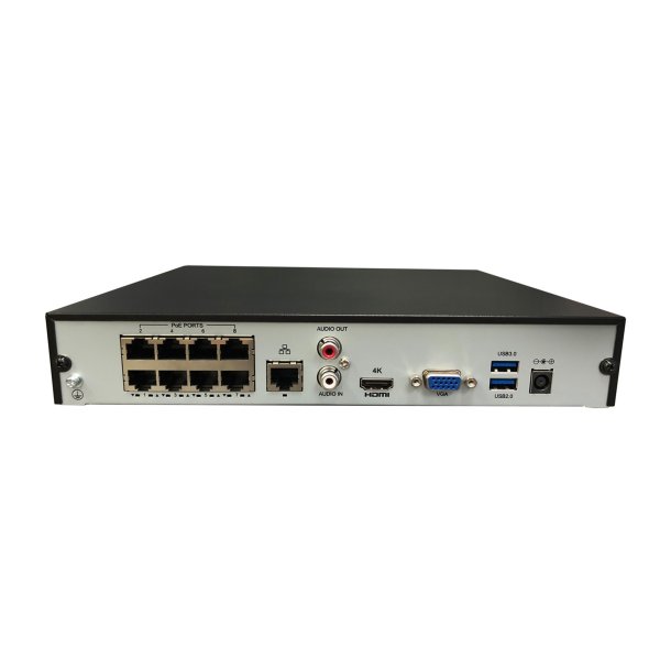 Gyration 8-Channel 4K NVR for STEM Classroom Security (TAA Compliant)