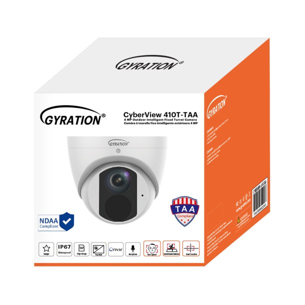 Gyration CyberView 410T TAA 4MP Turret Network Security Camera
