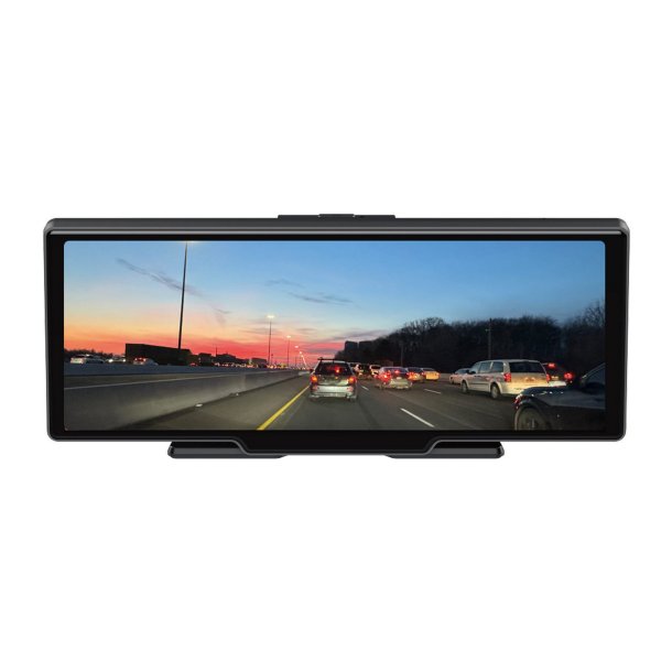 GekoGear Orbit C120 10.26" Wireless CarPlay & Android Auto Display with Dual Dash Cameras
