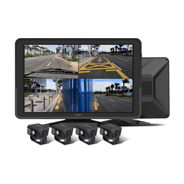 GekoGear Orbit T100 4-Channel Commercial Truck Dash Cam System