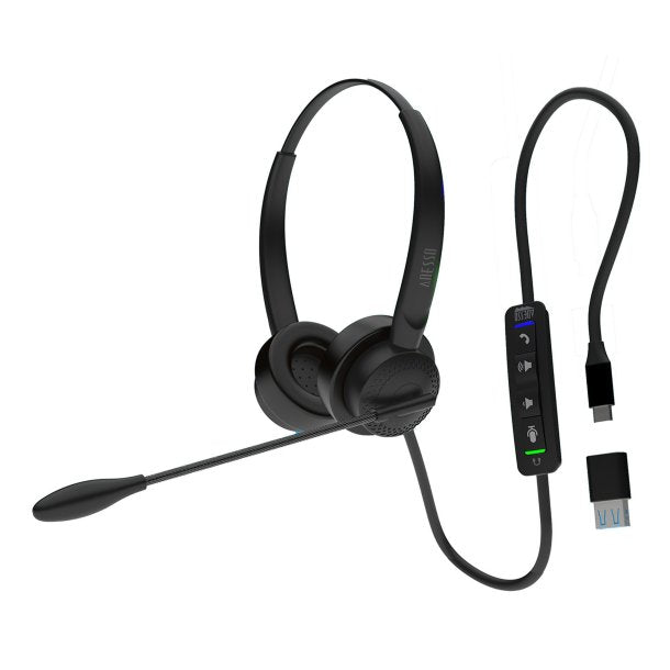 Adesso Xtream P4T-TAA Push-to-Talk USB Headset with Microphone