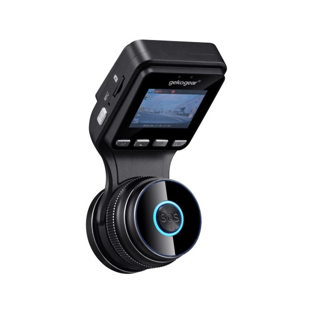GekoGear Orbit D200 2K Quad HD Dash Camera with 32GB microSD Card